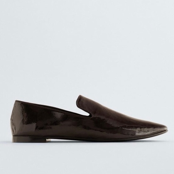 Zara | Low Heel Loafers Size 7.5 Brown - Picture 2 of 8